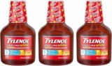 3-Pack Tylenol Severe Cold + Flu Medicine, Liquid Day Cold & Flu Relief, Honey Lemon, 8 Fl. Oz