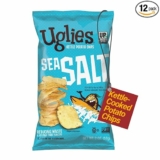 12-Pack UGLIES Kettle-Cooked Potato Chips, Gluten-Free Snacks, Kosher-Friendly Chips, Non-GMO Snacks, 2oz