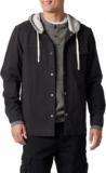 UNIONBAY Men’s McGuire Twill Workwear Hooded Jacket, Small