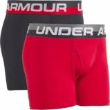 2-Pack Under Armour Boys’ Performance Boxer Briefs, Lightweight & Smooth Stretch Fit