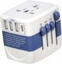 All in One Universal USB Travel Power Adapter with 3 USB Port and Type-C