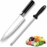 2-Pc Chefs Knife and Honing Steel