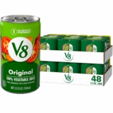 6-Pack 8-Cans V8 Original 100% Vegetable Juice, Vegetable Blend with Tomato Juice, 5.5 FL OZ Can