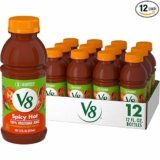 12-Pack V8 Spicy Hot 100% Vegetable Juice, 12 fl oz Bottle