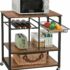 2-Pack End Side Table with Charging Station