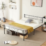 Metal Platform/Mattress Foundation with Headboard, Full Size