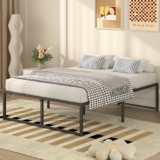 Queen Size Metal Platform Bed Frame No Box Spring Needed 14 Inch Heavy Duty