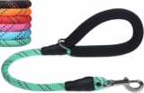 Short Rope Dog Leash Durable Highly Reflective Threads, 24″