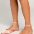 Women’s Lusly White Satin Pointed-Toe Mule Slides