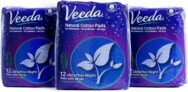 36-Count Veeda Ultra Thin Super Absorbent Overnight Pads with Wings