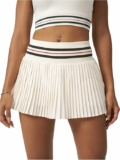 Women’s Pleated Drop Waist Mini Skort