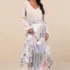 Women’s Herz Ivory 3D Heart Button-Up Cardigan Sweater