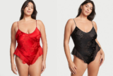 Victoria’s Secret VS Archives Burnout Satin Teddy