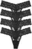 4-Pack Victoria’s Secret Women’s Lace Thong Underwear