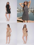 Women’s Sleeveless Ruched A Line Dress
