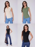 Women’s Cowl Neck Sleeveless Top