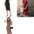 Women’s Sleeveless Ruched Dress Square Neck Midi Dress