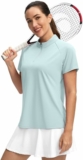 Women’s Golf Shirt Short Sleeve Polo with Zip Up