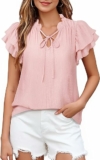 Women’s Dressy Tie Front Blouse