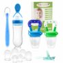 2 Baby Fruit Food Feeder Pacifier & 1 Baby Food Dispensing Spoon