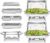 2-Pack 8-Qt Chafing Dish Buffet Set w/ 2 Full & 4 Half Size Pans + Lids