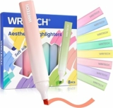 WRITECH Pastel Highlighters Assorted Colors: Soft Chisel Tip Bible Highlighter Marker Pens