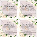 4 PCS Bridesmaids Gifts Necklace