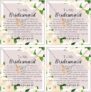 4 PCS Bridesmaids Gifts Necklace