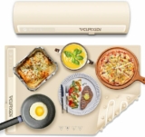Silicone Food Warmer Foldable Warming Pad, 3 Temperature Settings
