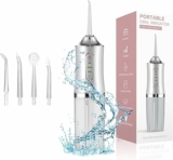 Cordless Water Dental Flosser T w/ 4 Replacement Heads