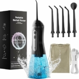Cordless Water Flosser with 4 Tips & Travel Bag