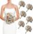 6-Pack Wedding Bridesmaid Bouquets