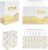 12-Pc Wedding Paper Gift Bags Assortment Small & Medium