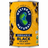 12-Pack Westbrae Natural Organic Black Beans, 15 Ounce