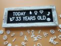 Black Felt Letterboard Rustic Word Board with Letters
