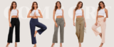 Woman High Elastic Waisted Pant with Pockets