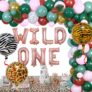 Wild One Jungle Birthday Garland Arch Kit