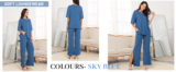 2-Pc Women’s Casual Lounge Top & Pant Set