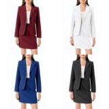 2-Pc Women’s Suit Blazer & Pencil Skirt Set