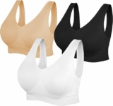 3-Pack Women’s Built Up Tank Style Sports Bra