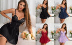 3-Pc Women’s Lingerie Sexy Babydoll Set