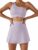 2-Pc Women’s Sport Bra & Tennis Skort Set