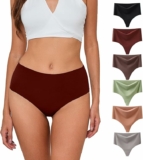 6-Pack Womens Underwear High Waisted Thongs