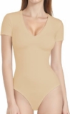 Womens V Neck Bodysuit