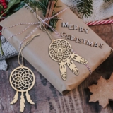 40-Count Wood Dream Catcher Ornament