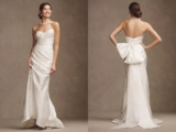 Wtoo by Watters Callahan Sweetheart Draped Jacquard Column Wedding Gown