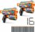 2-Pack XSHOT Skins Flux Blaster with 16 Darts – Striper Skin