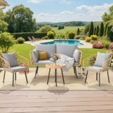 4 Pieces Patio Furniture Set