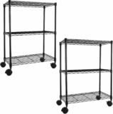 2-Pack 3-Tier Heavy Duty Storage Shelving Unit