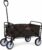Rolling Collapsible Garden Cart Camping Wagon, with 360 Degree Swivel Wheels & Adjustable Handle, 220lbs Weight Capacity